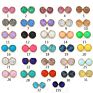 12Mm Druzy Drusy Earrings Resin Cabochon Earrings Gold Stud for Women Men Girl Jewelry Gift