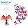 12Pcs One Pack 10 Colors Pvc Butterflies 3D Wall Sticker Home Decorations Refrigerator Decoration Wall Sticker Butterfly