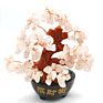 18Cm Gemstone Jade Bonsai Healing Fortune Lucky Feng Shui Rose Quartz Tree