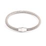 18K Gold Plated Bracelets for Men Women Stainless Steel Stretch Mesh Rope Bracelet with Magnetic Clasp