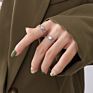 18K Gold Plated Stainless Steel Jewelry Hollow Honeycomb Design Open Ring Stackable Rings for Women Tarnish Free