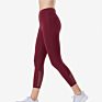 1 Piece Customized Logo Printing Designs Zipper Pocket Yoga Camel Toe Leggings High Waist Sport Leggins for Women