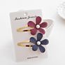 1Pair Flower Baby Hair Clips Set Cute Solid Baby Barrette Hairpins for Girls Daily Life Newborn Infant Hair Accessories