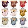 1Set Double Carton Bib Triangle Scarf Solid Color Baby Feeding Newborn Cartoon Aprons Adjustable Baby Bibs Breakfast Burp Cloth