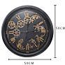 20 Inch European Antique Industrial Design Rolling Gear Wall Clock