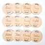 24 Double Sided Unique Designs Bonus Birth Announcement Sign Wooden Baby Monthly Cards