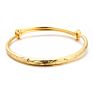 24K Gold Color Dubai Adjustable Gold Bangles for Women Men Gold Color Ethiopian Bracelets African Bangles Bracelets Jewelry