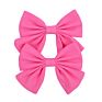 2Pcs/Pair 24 Colors Vintage Linen Fabric Bow Hair Clip Korean Headwear Ponytail Clip Simple Fabric Girl Hair Bows