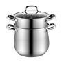 304 Cooking Pot Casserole Ses with Glass Lid Couscoussier 18 10 Stainless Steel Couscous Steamer Pot