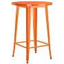 30" round Black Outdoor Bar Height Table