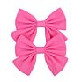 3.3Inch 2Pc/Lot 24 Colors Cute Colorful Solid Ribbon Grosgrain Hair Bow with Clips Ribbon Headwear Hairpin Hair Accessories