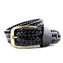 3.4Cm Wide Long plus Size 125Cm Men and Women Unisex Adjustable Luxury Comfortable Cowhide Genuine Leather Braided Belts