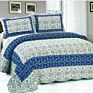 3 Pcs Machine Washable Printing Cotton Quilts Bedding Sets Quilt with Queen King Different Sizes