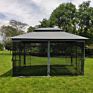 3X4Mdouble Square Tops with Mosquito Netting Outdoor Garden Gazebo Tent