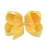 4 Inch 40 Plain Colors Yellow Kids Grosgrain Ribbon Hair Bows Hairbows with Alligator Clips Boutique for Girls 612