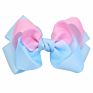 4 Inch Ribbon Hair Bows for Kids Rainbow Gradient Colorful Bows Hairgrips Tie Dye Hair Accessories Hair Clips for Girls
