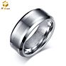 4Mm 6Mm Tungsten Carbide Ring for Men Women Comfort Fit Beveled Edge Brushed Silver Wedding Band Size 4-14