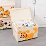 51.8*35.8*35.5Cm Foldable Organizer with Lid Oxford Fabric Cute Animal Washable Kids Toys Storage Box