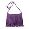 6 Colors Bohemian Matte Suede Leather Shouder Messenger Bags Women Vintage Long Tassel Handbags