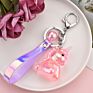 7 Colors Air Bubbles Unicorn Keychain Women Jewelry Acrylic Pendant Key Chains Car Handbag Accessories Keyring