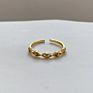 7 Designs Waterdrop Geometric Rings Cz Stone Twisted Chain Rings for Women Small Beads Minimalist 925 Sterling Silver Jewelry