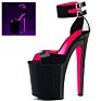8 Inch Ladies Pole Dance Shoes Nightclub Strippers Shoes High Heel Luminous Sandals Women