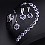 925 Silver Jewelry Sets for Women Wedding Jewelry Sets Earring Necklace Bracelet Ring