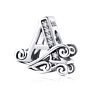 925 Sterling Silver Letter 26 Alphabet Pendant Designer Charms for Diy Bracelet Necklace Jewelry Making