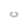 925 Sterling Silver Simple Plain Link Chain Ear Cuff Earrings with Gold Plated Jewelry