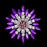 9 Colors Shiny Red Blue Big Crystal Rhinestone Sun Flower for Women Brooches Pins Scarf Accessories Wedding Jewelry Gifts 6.8 Cm