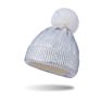 A2276 in Stock Gold Stamp Parent-Child Hat Sequin Shiny Cap Warm Caps Knitted Pom Pom Beanies Hats