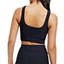 Active Wear Womens Yoga Gym Wear Open Back Workout Ribbed Sports Bra
