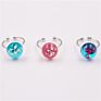 Adjustable Size Brass Acrylic Ring Handmade Craft Latest Real Dried Flower Resin Engagement Rings