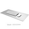 Aluminum Alloy Silver Office Large Mouse Pad Smooth Soft Easy Clean