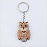 Animal Owl Patterns Cartoon Wood Decoration Craft Key Chain