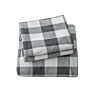 Aoyatex King Size Polar Fleece Duvet Cover Set with Geometric Design