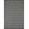 Area Rug Geometric Trellis Rugs Diamond Black White and Modern Carpet Runner Rug