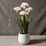 Artificial Plants in Pots Daffodils Artificial Flower Plant Desktop Artificial Flowers Artificial Plants and Flowers