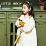 Australia Korean Ins Kids Girls Dresses Spring Autumn Long Sleeve Plain Cotton Linen Dress Girls