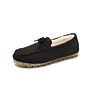 Autumn Flat Bottomed Cattle Tendon Soft Bottomed Plush Cotton Pregnant Women Ladies Lazy Casual Shoes