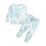 Autumn Sweater Kids Clothes Tie-Dye Long-Sleeved Trousers Girls Boys Baby Sports Suits