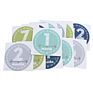 Baby 12 Monthly Photo Props Pregnant Woman Commemorative Sticker Baby Milestone Stickers for Girl or Boy Infant Onesie