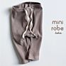 Baby Boys Girls Solid Leggings Toddler Ribbed Pp Pants Little Boy Casual Harems Pants Kids Trousers Bottoming Pant