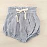 Baby Girls Boys Muslin Cotton Linen Blend Bloomer Loose Harem Bloomer Shorts