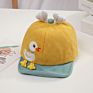 Baby Soft Rim Cartoon Duck Baseball Cap Spring Kids Hats Girls