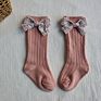 Baby to Toddler Girl Socks with Floral Bows 0-5 Years