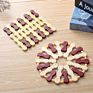 Bamboo Potholder Placemat Square round Bowl Mat