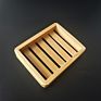 Bamboo Soap Dishes Drainable Soap Holder Bar Soap Dish Tray for Shower Bathroom