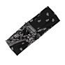Bandana Headband Bohemia Elastic Hairband with Cashew Printing Soft Cross Paisl Hair Accessories for Women