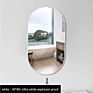 Bathroom Mirror Light Luxury Oval Mirror Wall Hanging Decorative Mirror